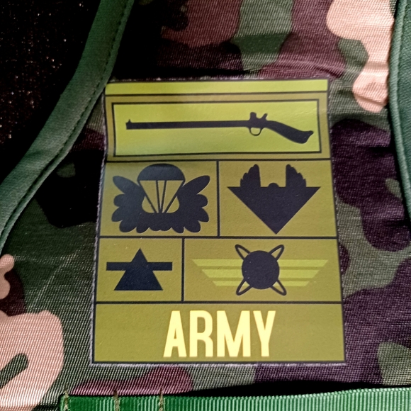 COOL ARMY HALLOWEEN COSTUME KIDS BOYS GIRLS MEDIUM - Picture 4 of 8